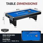 Hathaway Hustler 7ft Billiard Pool Table Combo