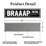 Motocross Motorcycle Racing Metal Wall Sign 16x4