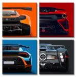 Cool Supercar Canvas Poster for Man Cave Decor