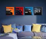 Cool Supercar Canvas Poster for Man Cave Decor