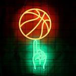 Basketball Neon Light Wall Decor for Man Cave