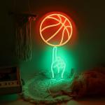 Basketball Neon Light Wall Decor for Man Cave