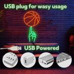 Basketball Neon Light Wall Decor for Man Cave