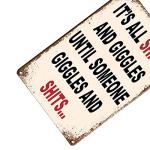 Funny Metal Tin Signs for Man Cave Decor