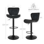Adjustable Swivel Bar Stools Set of 2
