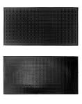 QWORK Set of 6 Non-Slip Black Bar Mats
