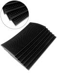 QWORK Set of 6 Non-Slip Black Bar Mats