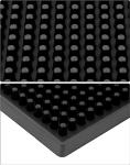 QWORK Set of 6 Non-Slip Black Bar Mats
