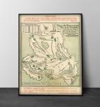 Vintage 1954 Masters Golf Wall Art Poster