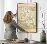 Vintage 1954 Masters Golf Wall Art Poster