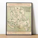 Vintage 1954 Masters Golf Wall Art Poster