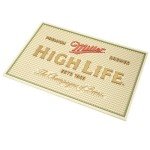 Miller High Life Non-Slip Bar Mat - 18x12 inches