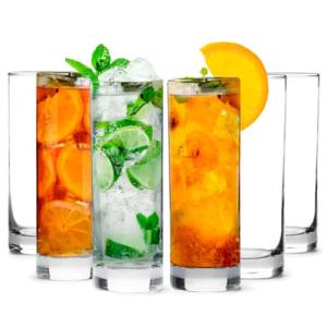 LEMONSODA Highball Glass Set - 6 Elegant Glasses