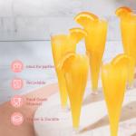 100 Pack Clear Plastic Champagne Flutes - 4.5 oz