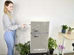 Frigidaire Retro Mini Fridge with Freezer and Opener