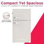 Frigidaire Retro Mini Fridge with Freezer and Opener