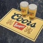Coors Banquet Non-Slip Bar Mats for Home
