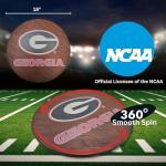Georgia Bulldogs 18” Wooden Lazy Susan Turntable