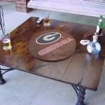 Georgia Bulldogs 18” Wooden Lazy Susan Turntable