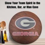 Georgia Bulldogs 18” Wooden Lazy Susan Turntable