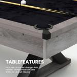 7 ft Billiard Table with Complete Accessory Set