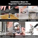 Triple Tap Stainless Steel Draft Beer Tower