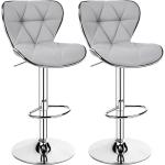 Set of 2 Adjustable Swivel Bar Stools