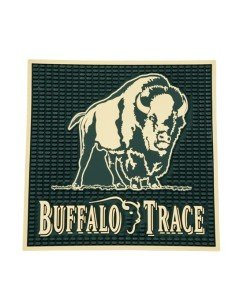 Buffalo Trace Green Rubber Bar Mat, 12x12 Inches