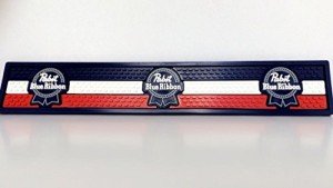 Pabst Blue Ribbon Bar Mat for Perfect Man Cave