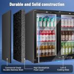 Tylza 3-Door Back Bar Cooler with LED Lights