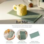 2 Pack Green Bar Mats for Home and Camping