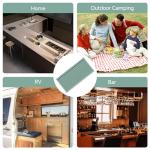 2 Pack Green Bar Mats for Home and Camping