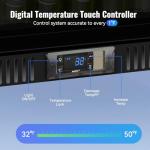 Tylza 3-Door Back Bar Cooler with LED Lights