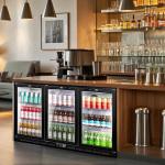 Tylza 3-Door Back Bar Cooler with LED Lights