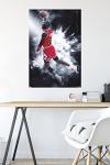 Michael Jordan Burst Wall Poster - 34 x 22 inches