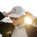Poker Cards Mesh Snapback Hat - Black