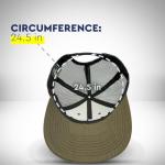 Poker Cards Mesh Snapback Hat - Black