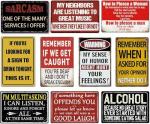 Vintage Funny Bar Signs - 10-Piece Man Cave Set