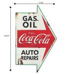 Coca-Cola Auto Shop Metal Sign for Man Cave