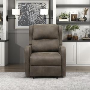 Brown Manual Recliner Chair for Home Theater