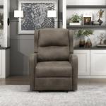 Brown Manual Recliner Chair for Home Theater