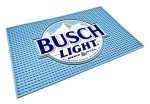 Busch Light Non-Slip Bar Mats - 18x12 Inches