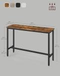 VASAGLE Industrial Bar Table - Rustic Brown Finish
