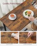 VASAGLE Industrial Bar Table - Rustic Brown Finish