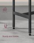 VASAGLE Industrial Bar Table - Rustic Brown Finish