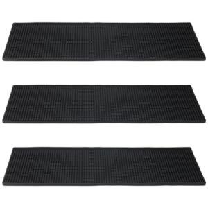 Non-Slip Rubber Bar Mats - Set of 3