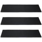 Non-Slip Rubber Bar Mats - Set of 3