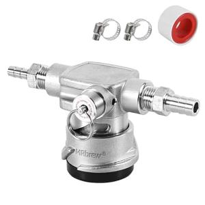 Low Profile Stainless Steel Keg Coupler Tap
