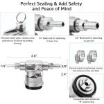 Low Profile Stainless Steel Keg Coupler Tap