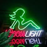 Green Beer Neon Sign for Man Cave Decor